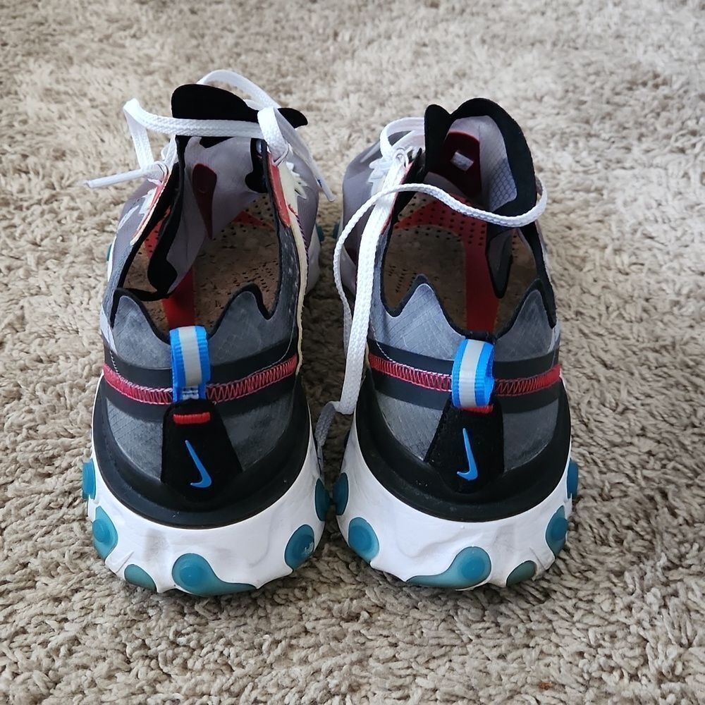 NIKE REACT ELEMENT 87 MENS 9.5 AQ1090-003 - Picture 4 of 7